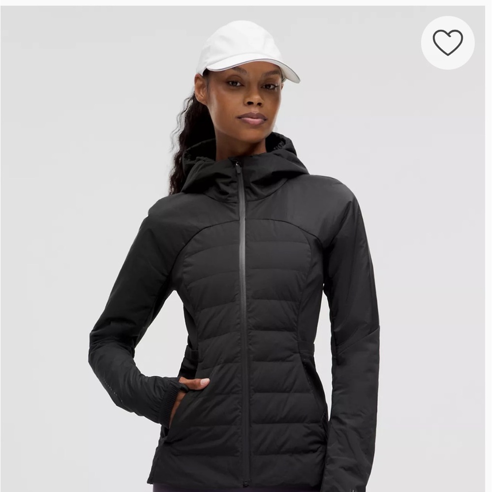 Lulumenon down for it all 
Running jacket